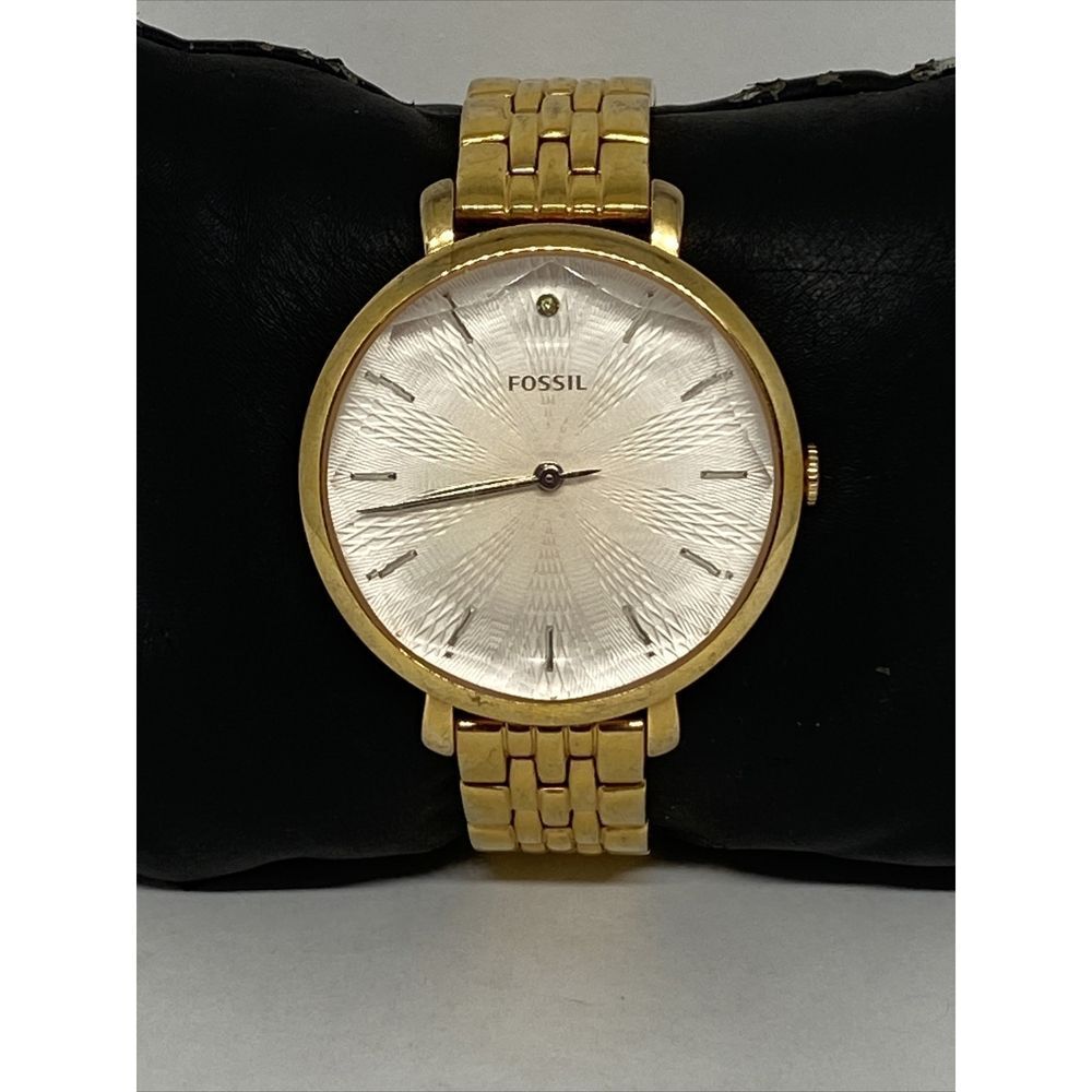 Fossil ES3860 Womens Gold Stainless Steel Analog Dial Quartz Genuine Watch EY619